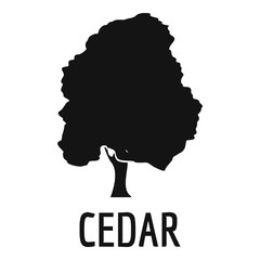 Wall Mural - Cedar tree icon. Simple illustration of cedar tree vector icon for web