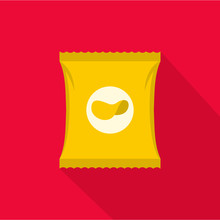 Chips Icon. Flat Illustration Of Chips Vector Icon For Web