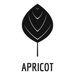 Poster - apricot leaf icon. simple illustration of apricot leaf vector icon for web