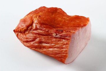 Poster - Delicious ham on a white background closeup