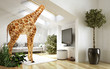 Außergewöhnliche Giraffenwohnung