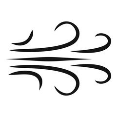 Poster - Wind icon. Simple illustration of wind vector icon for web