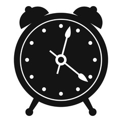 Poster - alarm clock icon. simple illustration of alarm clock vector icon for web