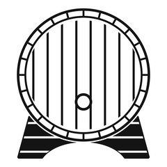 Wall Mural - Beer barrel icon. Simple illustration of beer barrel vector icon for web