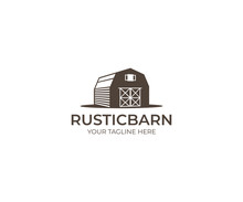 Barn Logo Template. Farm Vector Design. Building Illustration