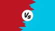 Versus letter background. Concept flat design fight, battle, confrontation or contest background. Vector illustration.