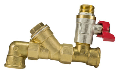 plumbing fittings on a white