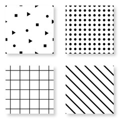 Seamless geometric pattern set