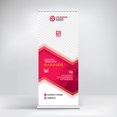 Wall Mural - the roll-up banner, modern abstract design for advertising information, photo, text, business concep