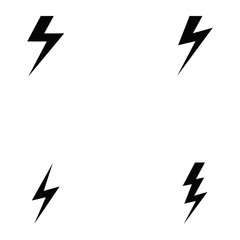 Wall Mural - lightning icon set