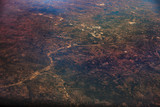 Fototapeta Miasto - Abstract Of Arial view Of Town For  Background Usage.