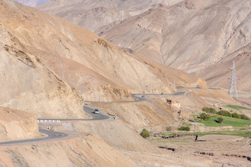 Wall Mural - Fotula Pass on the way between Srinagar and Leh in Jammu and Kashmir, India