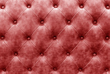 Luxury Buttoned Red Leather Background