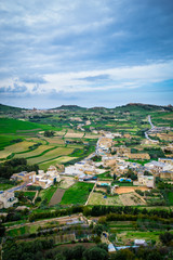  View on the Landscape from the citadel Gozo 