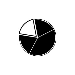 Poster - Pie Chart icon. Trend diagram element icon. Business analytics concept design icon. Signs and symbols icon for websites, web design, mobile, info graphics