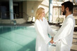 © NDABCREATIVITY - Portrait of attractive couple in spa center