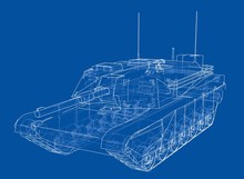 Blueprint Of Realistic Tank