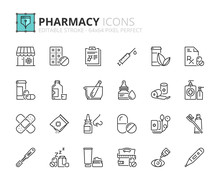 Outline Icons About Pharmacy