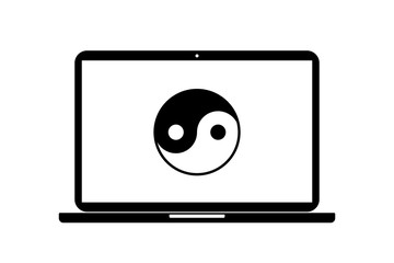 Poster - Laptop - Yin-yang