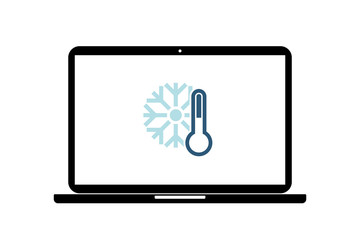 Poster - Laptop - Thermometer