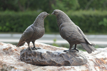 Monument. Birds. First Date. Yekaterinburg