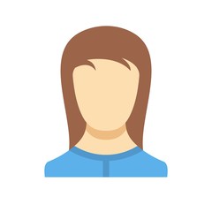 Poster - New woman user icon. Flat illustration of woman user vector icon isolated on white background