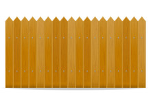 Wooden Fence Vector Illustration