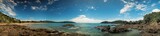 Fototapeta Do pokoju - Panorama of the rocky sea shore in New Zealand