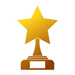 star trophy winner icon vector illustration design