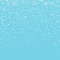 Aufkleber - Snow with snowflakes. Winter background for Christmas or New Year holidays. Falling snow effect. Frost storm, snowfall, ice.