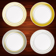PLATES GOLD & SILVER 4