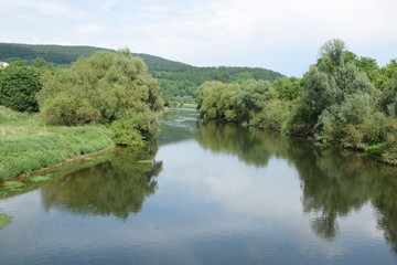 Canvas Print - Werra bei Witzenhausen