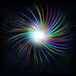 laser- ring of full coloured  light