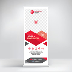 Wall Mural - roll-up banner design, layout of the booth for conferences, presentations, promotions and events, mo