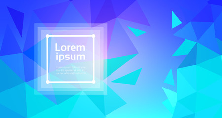 Poster - Abstract Art Background With Modern Geometric Elements Polygonal Triangulars Template Banner With Copy Space Vector Illustration