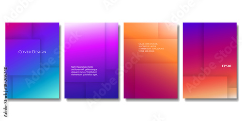 set of vector colorful brochure templates abstract three dimensional texture with gradient effect applicable - Colorful Brochure Templates set of vector colorful brochure templates abstract three dimensional texture with gradient effect applicable - Colorful Brochure Templates