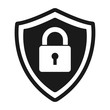 Secure protection abstract logo. vector shield lock Icon