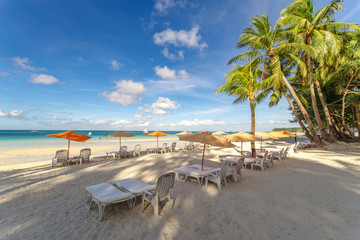 beautiful white beach in boracay
