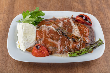 Wall Mural - Traditional Turkish kebab, iskender