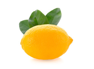 Canvas Print - Fresh lemon isolated on white background