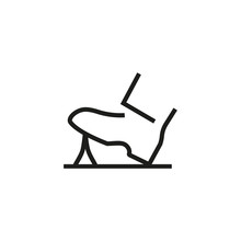 Shoe Stepping Icon