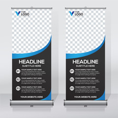 Wall Mural - Roll up sale banner design template, abstract background, pull up design, modern x-banner, rectangle size.