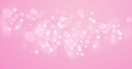 Wall Mural - pink bokeh love valentines day background