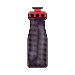 Canvas Print - Water bottle isolated