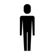 © Gstudio - businessman standing male character pictogram vector illustration