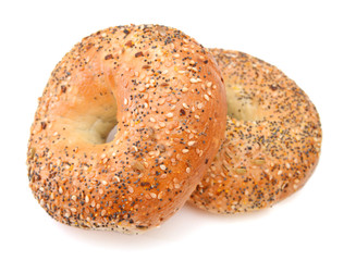 Bagels on white