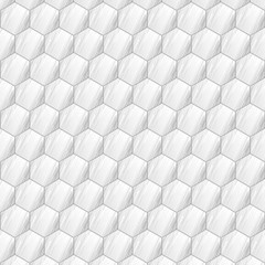 Leinwandbilder - white and gray hexagonal abstract background. Seamless mosaic vector pattern. Grunge overlay texture random lines. Vector illustration