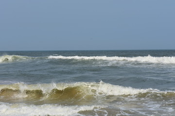 A Indian beach at sunny day with very clean shore. 