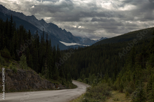 Road Trip Under A Stormy Sky In Jasper Alberta Rocky Mountains Landscape Buy This Stock Photo And Explore Similar Images At Adobe Stock Adobe Stock