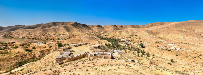 Canvas Print - Ksar Hallouf, a fortified village in the Medenine Governorate, Southern Tunisia